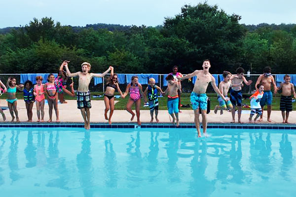 Camp U Campers Swimming